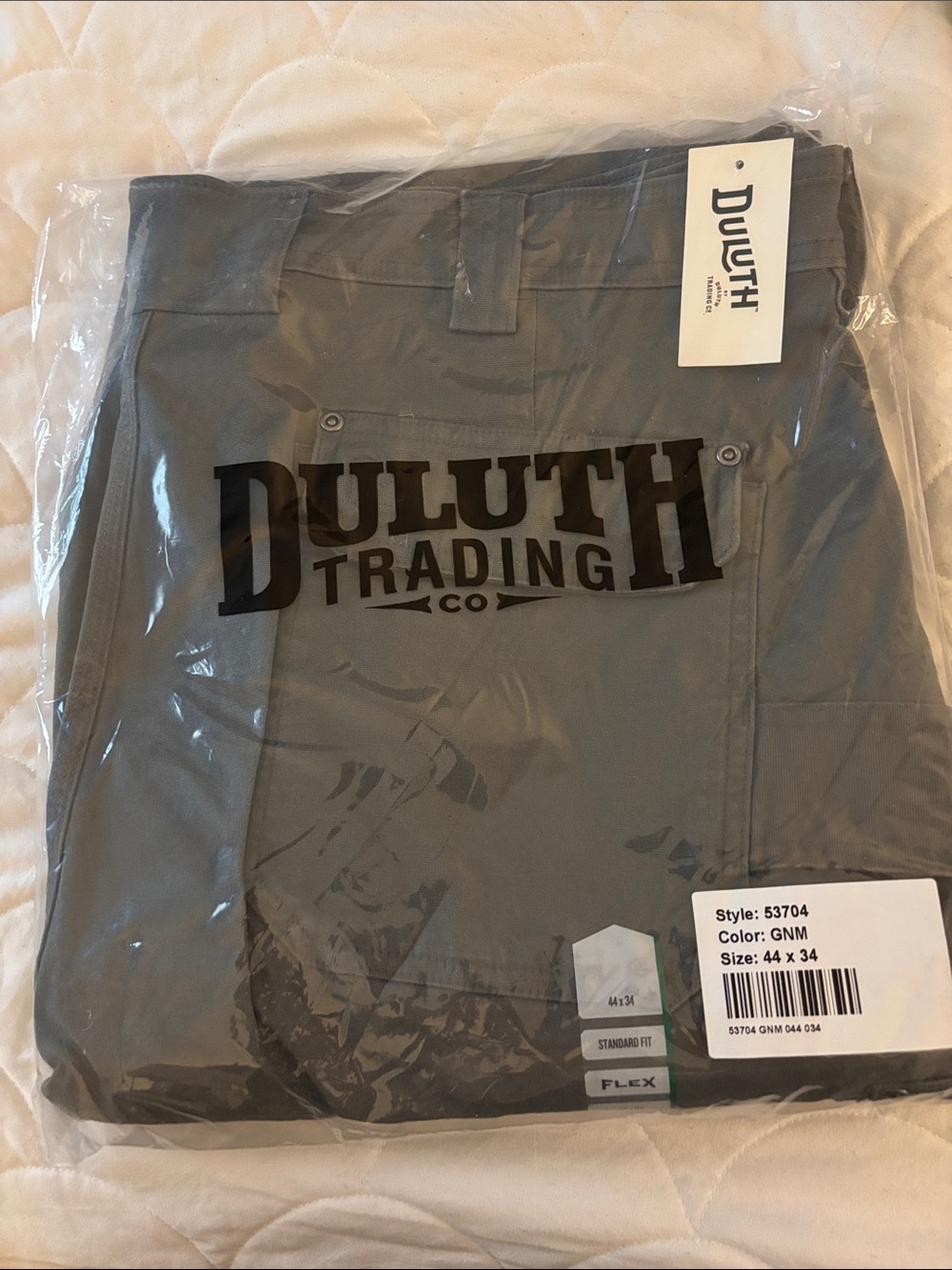 Duluth Trading Co Men’s Gray Cargo Pants